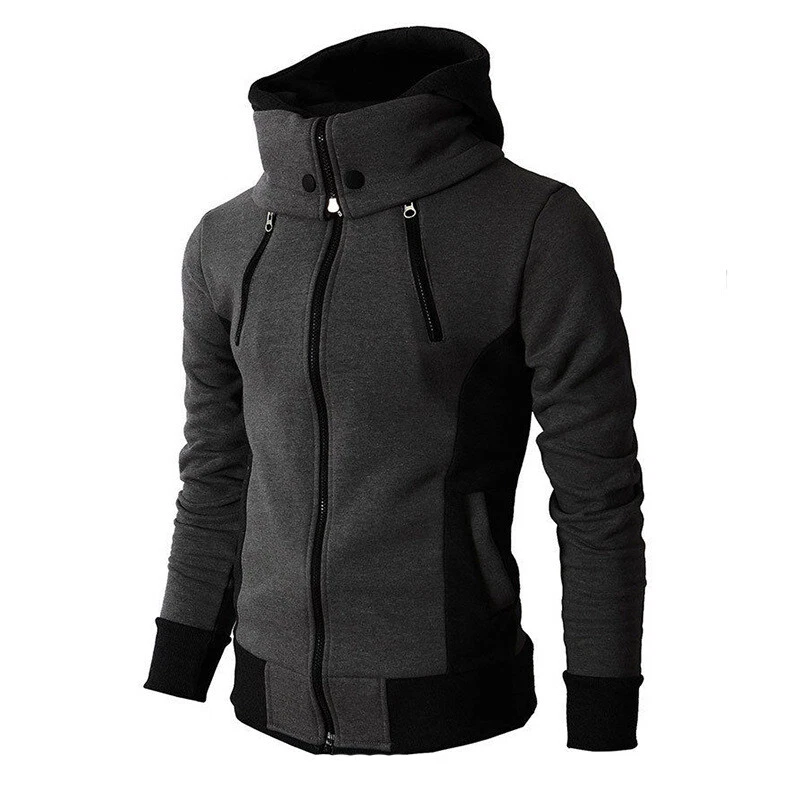 Zip front high neck sweatshirt top