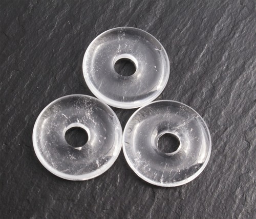 Edelstein Donuts A-L 20 30 40 50 mm für Lederband Kette Pi Scheibe Steinschatz - Bild 91 von 273