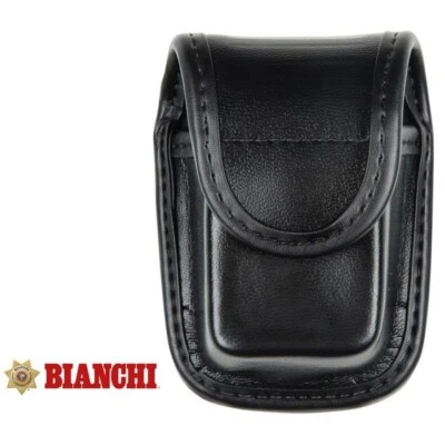 Bianchi Model 7915 AccuMold Elite Glove Holder Hidden Snap PLAIN BLACK