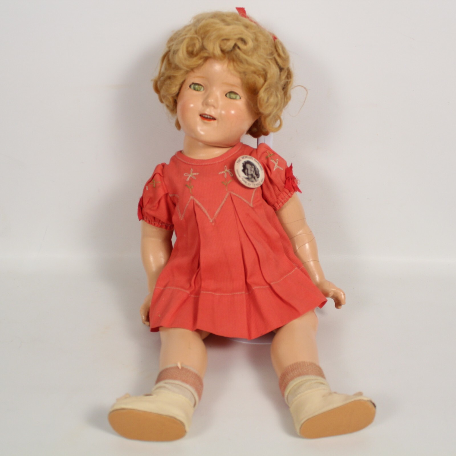 RARE IDEAL NOVELTY & TOY CO. GENUINE SHIRLEY TEMPLE DOLL W/DRESS