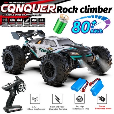 1:16 4WD Fernbedienung Auto Off Road High Speed 80KMH Bürstenlosen Monster Truck