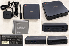 ASUS Chromebox 3 N017U Mini PC Chrome OS w/ Power Adapter Cables  Manuals