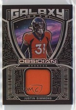 2021 Panini Obsidian Galaxy Gear 30/100 Justin Simmons #GG-JS 1d0h