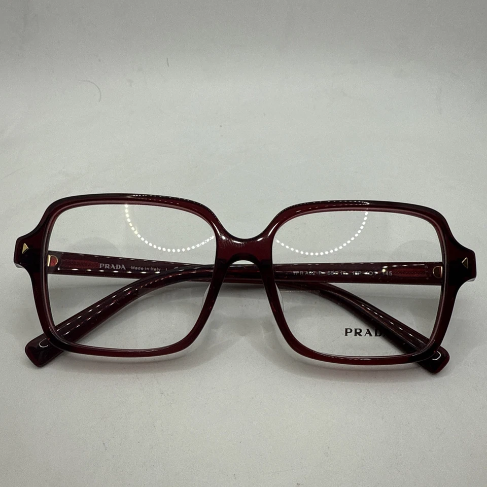 普拉达眼镜 VPR A02 16P-1O1 抛光水晶红色女式 51 毫米 O71 — 第 3/4 张图片