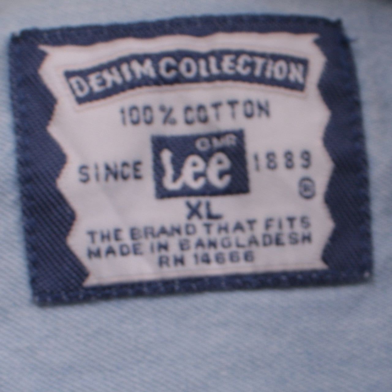 Lee Blue Button-Up Mens Xl image 4