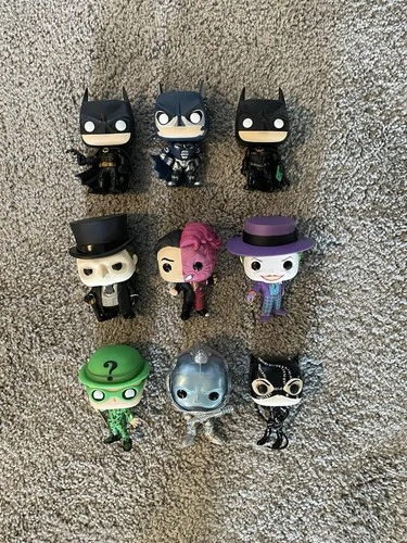 Funko Pop! Heroes Lot Batman Joker Penguin Riddler Two-Face Catwoman Freeze