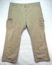 Wrangler Cargo Pants Men's 44x30 Beige Multi-Pocket Outdoor Workwear Durable
