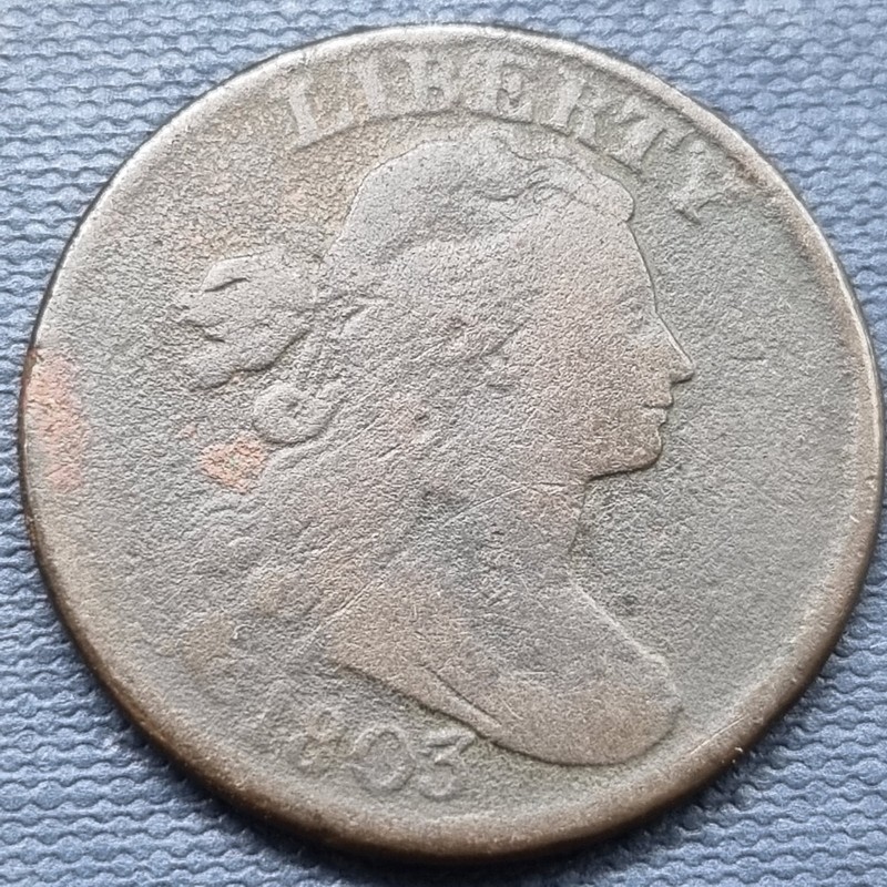 1803 Draped Bust Large Cent 1c Early Copper Coin Better Grade  B180#92539