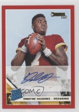 2019 Panini Donruss Rated Rookie Press Proof Red Dwayne Haskins #301 Auto 0i5j