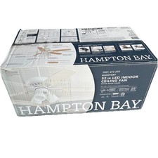 Hampton Bay Rockport 52" LED Ceiling Fan with Light - Matte White