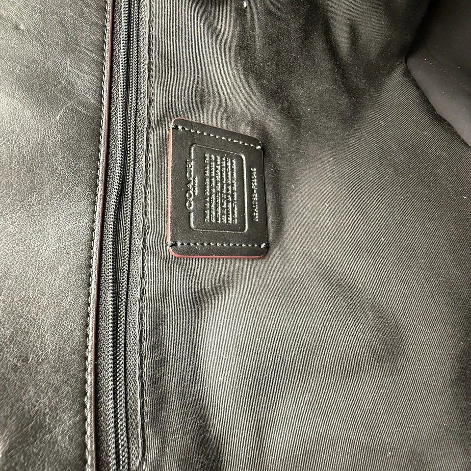 Coach Perforated Butterfly City Tote Beechwood Tan Saffiano Leather Shoulder Bag - Image 4 of 4