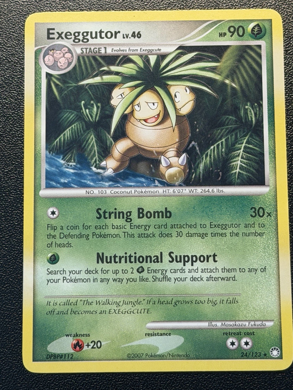 Exeggutor 24/123 DP Mysterious Treasures Pokemon Card