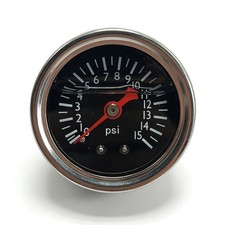 1.5 Dial Universal Fuel Pressure Gauge Liquid 0-15psi Pressure Gauge 18 Npt 1.5 Dial Universal Fuel Pressure Gauge Liquid 0-15psi Pressure Gauge 18 Npt