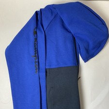 Kids Youth Champion Full Zip Hoodie, Blue/Black, Size: L 14/16