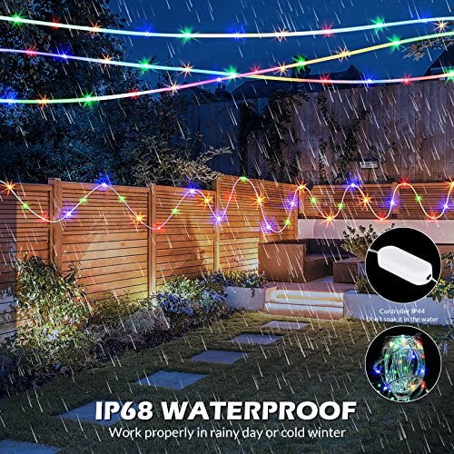Color Changing Rope Lights Outdoor, String Lights with Plug & Remote | 99FT - Picture 6 of 7