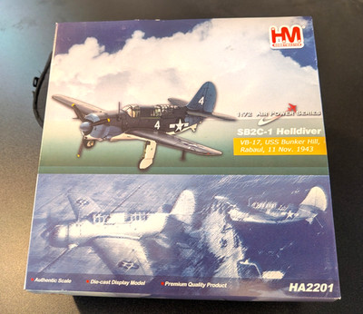 Hobby Master 1:72 SB2C-1 Helldiver VB-17 USS Bunker Hill, Rabaul 1943 #HA2201