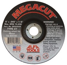 Alfa Tools DPC64042 4-1/2 x .045 x 7/8 T27 Type 27/Metal (25 Pack)
