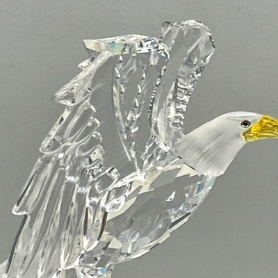 SWAROVSKI Crystal Bald Eagle Figurine 248003 - Mint w Inner/Outer