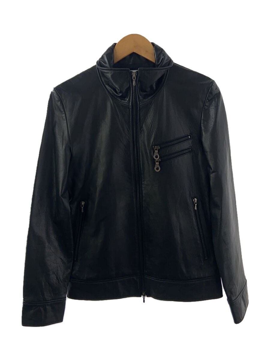 Flying Dutchman/Leather Jacket Blouson/M/Cowhide/Blk 8922