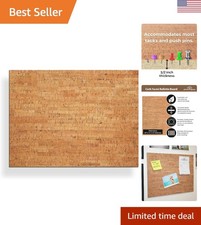 Elegant 20x15 Inch Decorative Cork Bulletin Board - Eco-Friendly Wall Decor