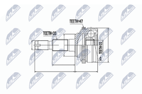 Nty Gelenksatz, Antriebswelle NPZ-DW-007 FüR Chevrolet Daewoo