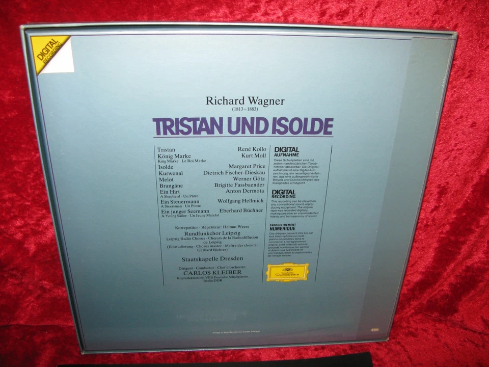 1982 GERMAN NM 5 LP DGG DIGITAL STEREO 2741 006 Richard Wagner, Margaret Price · - Image 2 of 2