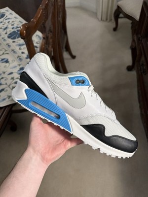 Nike Air Max 90/1 White Laser Blue 2018 AJ7695-104 Mens 13 Brand