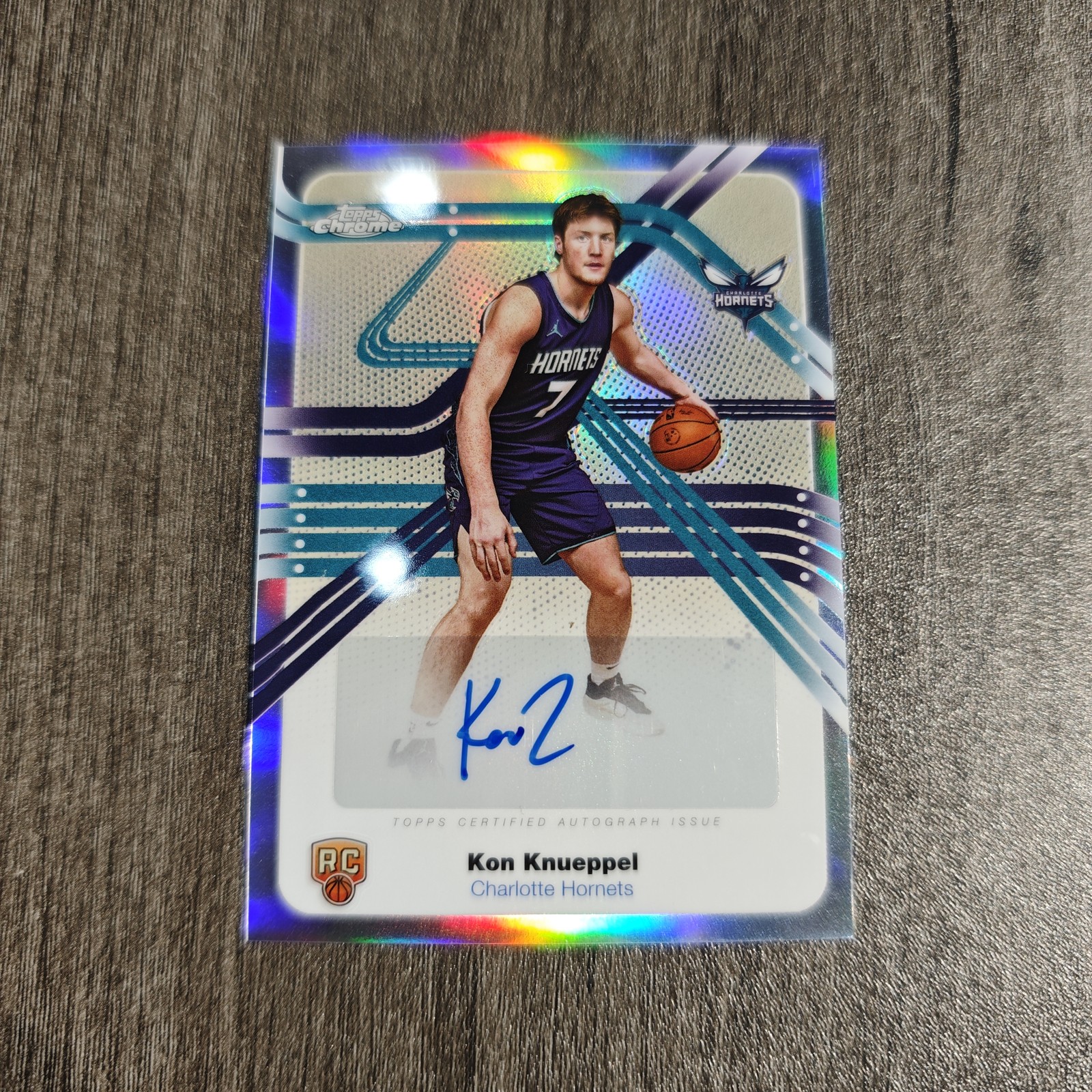 2025-26 TOPPS CHROME KON KNUEPPEL REFRACTOR NEXT STOP RC AUTO