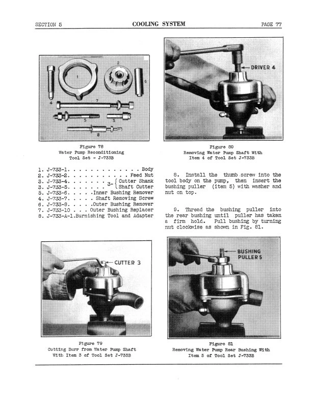 1942-1946 1947 Hudson Shop Manual 6 and 8 Car and Pickup Repair Service Book - Image 3 of 4