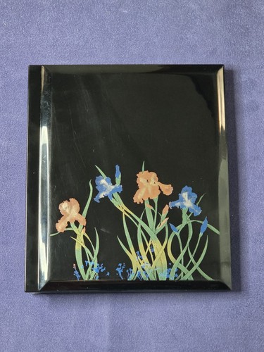 Vintage Japanese Otagiri Lacquerware Wild Iris Photo Album