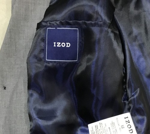 NWT Boys Size 18 Regular IZOD Stretch Extensible Blazer Suit Jacket Z821147 - Picture 9 of 14