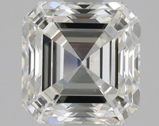 Cert. GIA 1.25 Carat Asscher Cut Natural Mined Diamond Loose I color VS2 clarity 2634.88 per carat