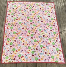 AllStar Quilts for Kids Crib Quilt Pink Multicolor Animals Theme Quilted 47X35.5