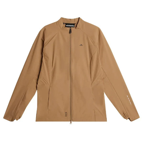 J. LINDEBERG SARAH WOMEN'S JACKET GOLF OUTDOOR SMALL TIGERS EYE NEW NWT - Afbeelding 1 van 7