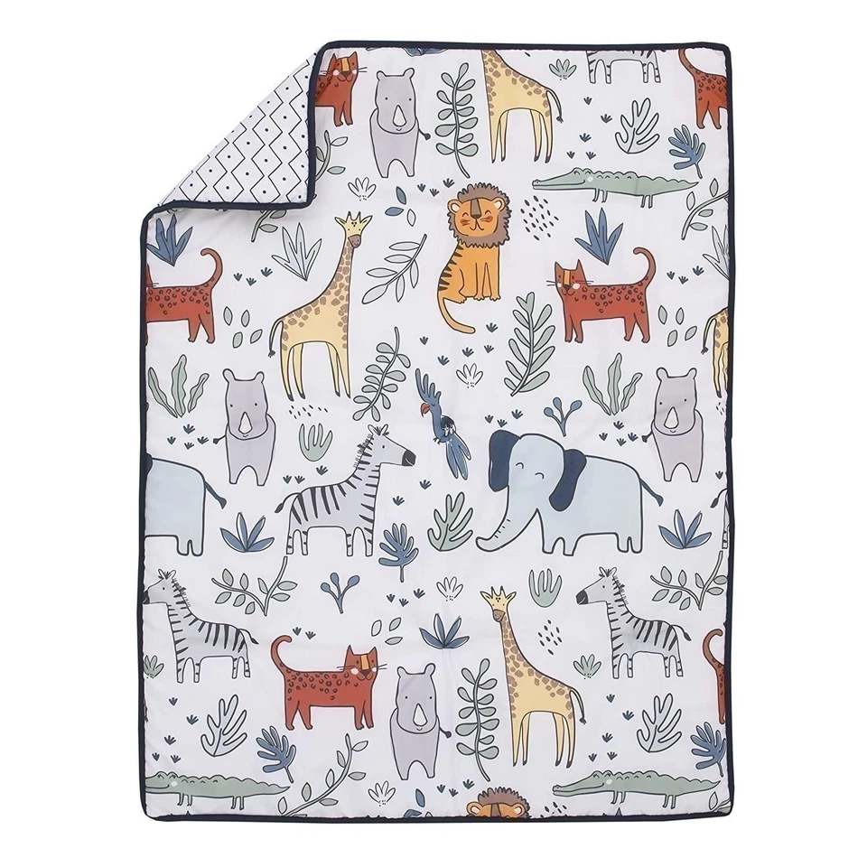 Carter's Safari вечеринки 4 изделия кроватки комплект постельного белья - одеяло, простыня на резинке,... - Изображение 2 из 4