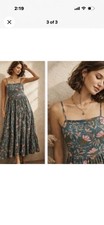 Raga Anthropologie Colorful Vintage-Inspired Bohemian Maxi Tiered Dress Size S