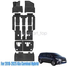 Floor & Backrest Mats Liner Fits 2025-2026 Kia Carnival Hybrid TPE All Weather