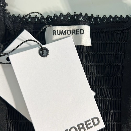 NWT $110 REVOLVE RUMORED Antoinette top black M - Picture 8 of 9