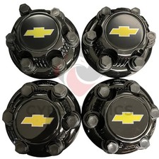 4pcs. Set Wheel Hub Center Caps For Chevy Silverado 1500 Tahoe Express Black