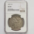 1879 Morgan Silver Dollar NGC AU50