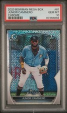 2023 Bowman Mega Box 1st Bowman Chrome Junior Caminero PSA 10 Gem Mint
