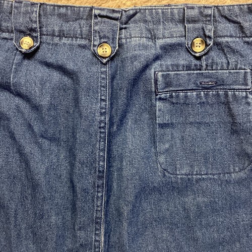 Vintage White Stag Denim Rock Blue Jeans Maxi Taschen Damen 12 Rückenschlitz EUC* - Bild 6 von 8