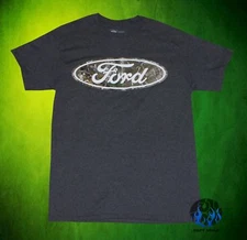 New Ford Realtree Camo Oval Mens Classic Vintage T-shirt 