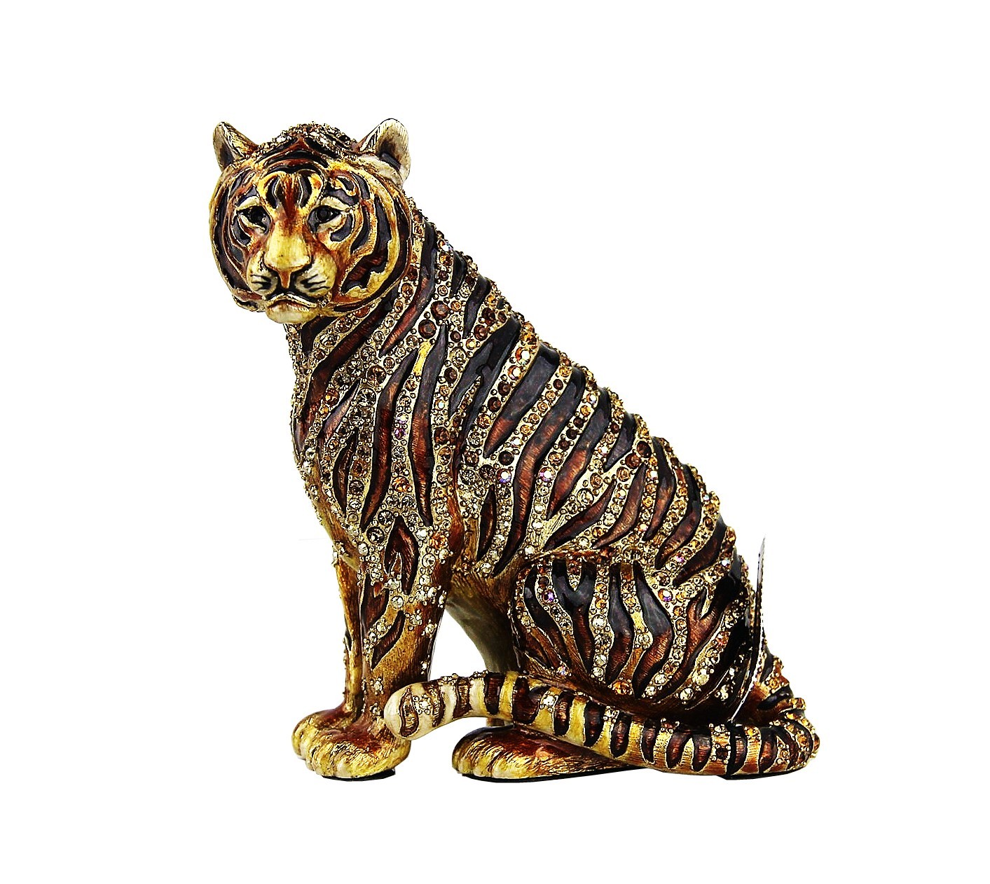 Jay Strongwater selva Parker sentado Tiger estatuilla Swarovski Nuevo Hecho en EE. UU. Jay Strongwater selva Parker sentado Tiger estatuilla Swarovski Nuevo Hecho en EE. UU.