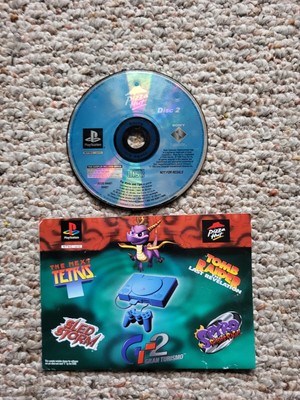 Vintage Original 1999 Pizza Hut Sony Playstation Game Disc 2 Tetras Torino Spyro
