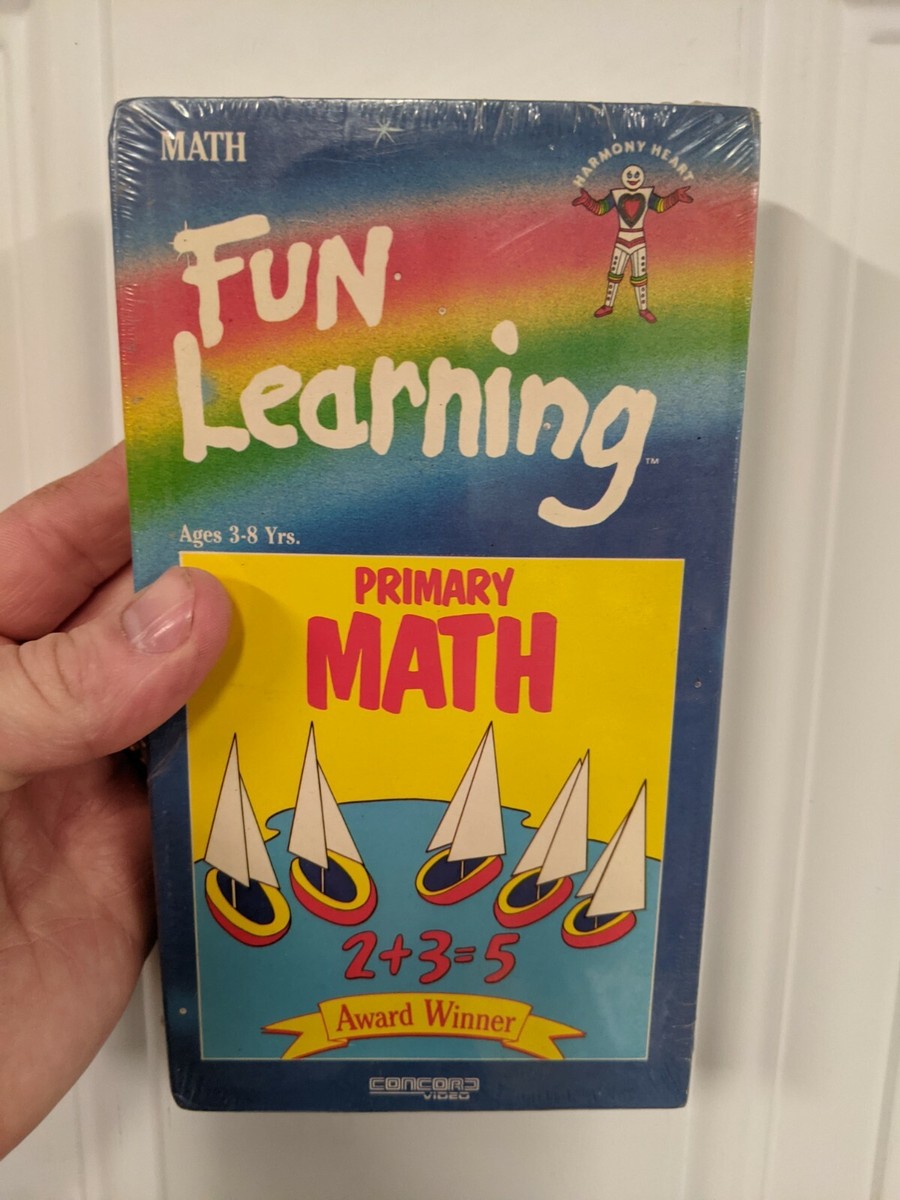 Fun Learning Primary Math VHS Concord Video 1985 Factory