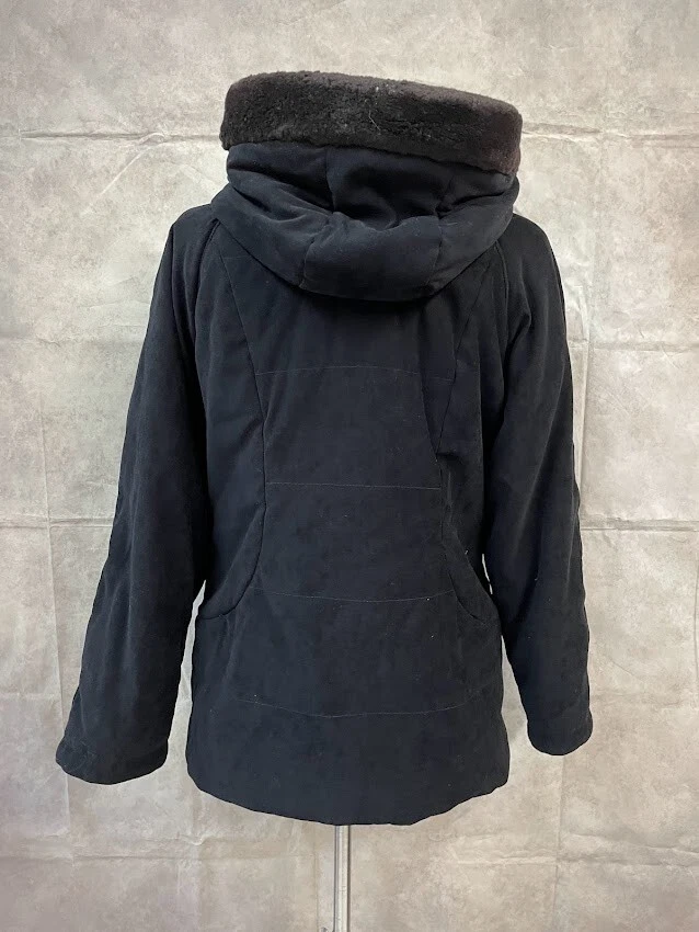 Mulberry Street Women's Black Zip Up Jacket Size M Medium - Image 3 of 4