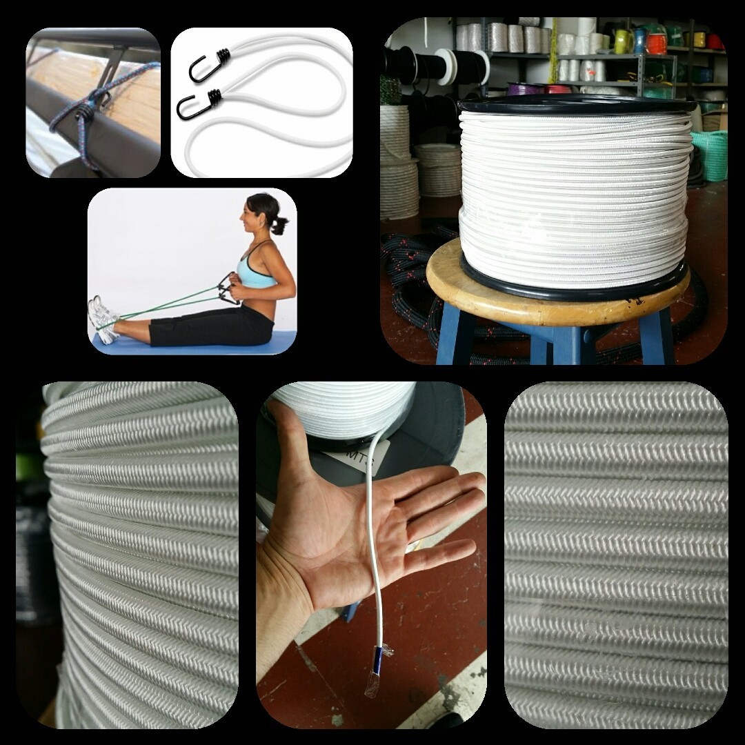 Cuerda soga cabo elastico 4mm elastica ( por metros ) toldos pulpos...