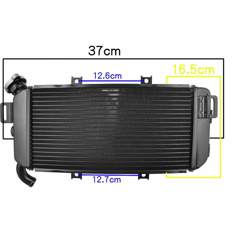 Enfriador de radiador de aluminio para Kawasaki ER6N ER6F Ninja 650R 2006-2008 2007 Foto 3 de 4