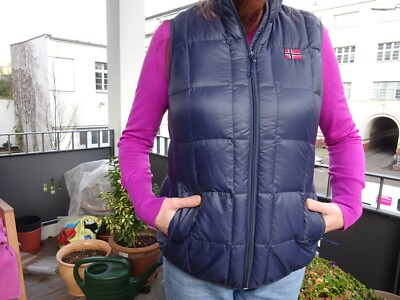 NAPAPIJRI Damen DOWN LACKET Daunenjacke 90% Daunen Weste Blau 